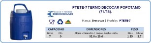 PTETE-7 TERMO DECOCAR POPOTAMO